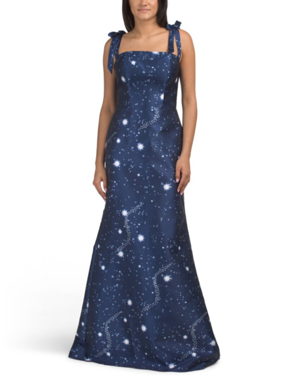 RENE BY RENE RUIZ Off The Shoulder Printed Gown